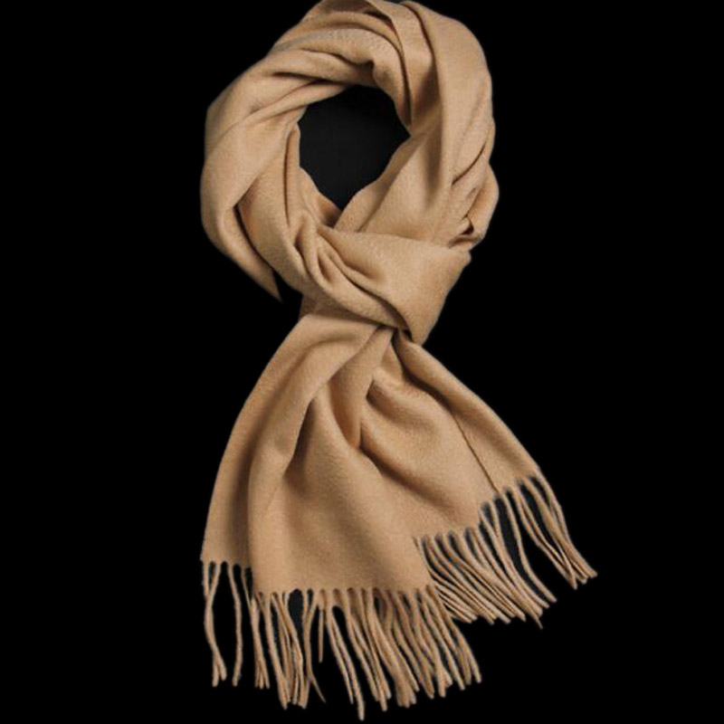 Pure Cashmere Scarves Camel Women Winter Scarf